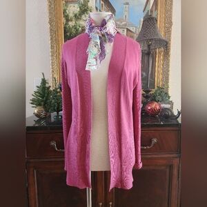 EUC-Elegant Mauve Pink Women's Cardigan!!🩷🌿🌸